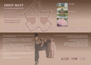 Flyer Firma Ernst Matt Naturstein-Werkstätte