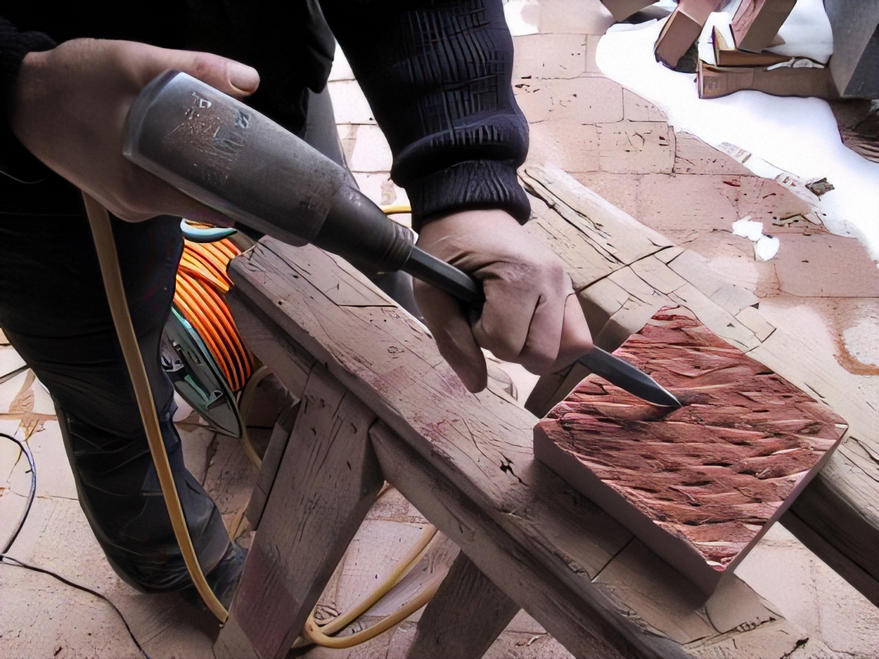 produktion druckluftgespitzt